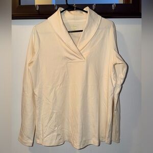 L.L. Bean Women's Pullover, Long-Sleeve Shawl Collar Size Medium